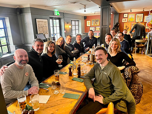 Content Ignite team lunch at the pub