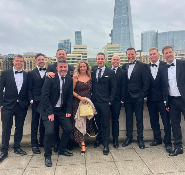 Content Ignite team at a black-tie evening in London