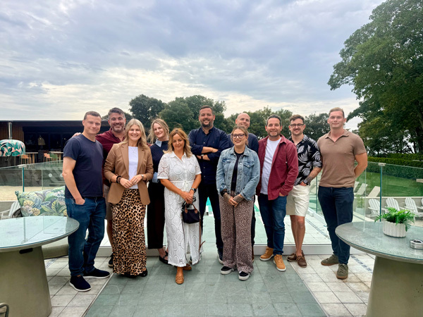 Content Ignite team on a summer evening out